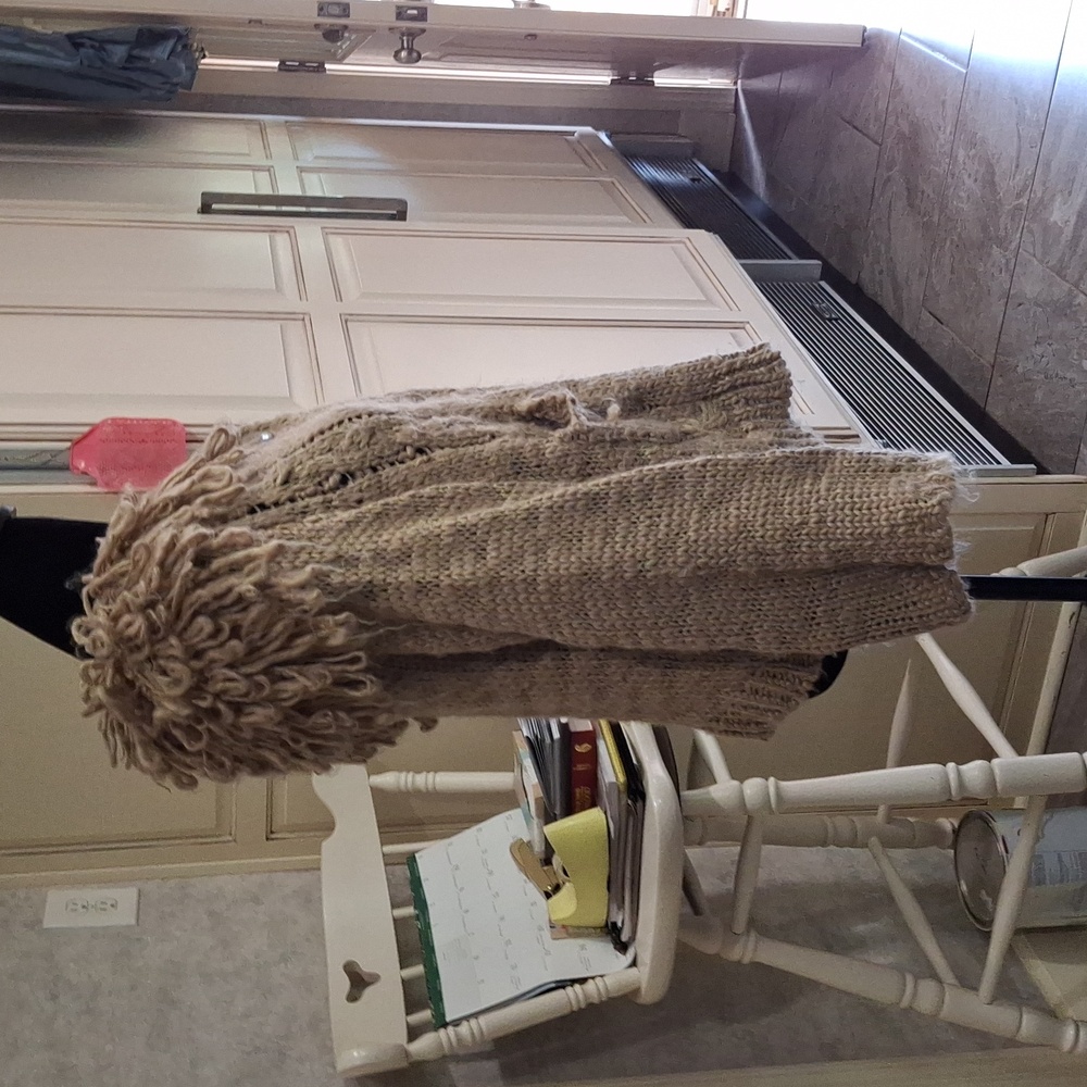 "CHELSEA AND VIOLET" SZ. L., Brown acrylic, button down cardigan. - Picture 5 of 16